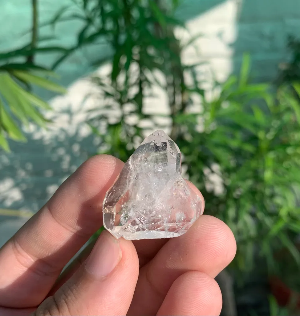 Rare Diamond Quartz Triangle Shape Crystal from Pakistan - image 5
