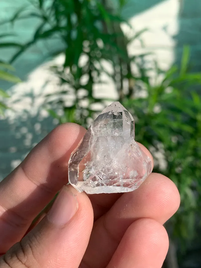 Rare Diamond Quartz Triangle Shape Crystal from Pakistan - image 3