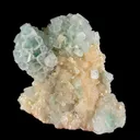 Rare Disco Ball Green Apophyllite with Stilbite & Mordenite – Self Standing Zeolite Crystal Cluster | Ahmednagar, India - image 2