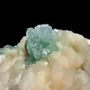 Rare Disco Ball Green Apophyllite with Stilbite Natural Mineral Specimen from Ahmednagar, Maharashtra, India DKT75 - image 6