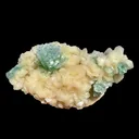 Rare Disco Ball Green Apophyllite with Stilbite Natural Mineral Specimen from Ahmednagar, Maharashtra, India DKT75 - image 1