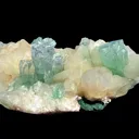 Rare Disco Ball Green Apophyllite with Stilbite Natural Mineral Specimen from Ahmednagar, Maharashtra, India DKT75 - image 7