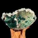 Rare Disco Ball Green Apophyllite with Stilbite Natural Mineral Specimen from Ahmednagar, Maharashtra, India DKT75 - image 9