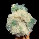 Rare Disco Ball Green Apophyllite with Stilbite – Zeolite Crystal Cluster | Ahmednagar, India - image 4