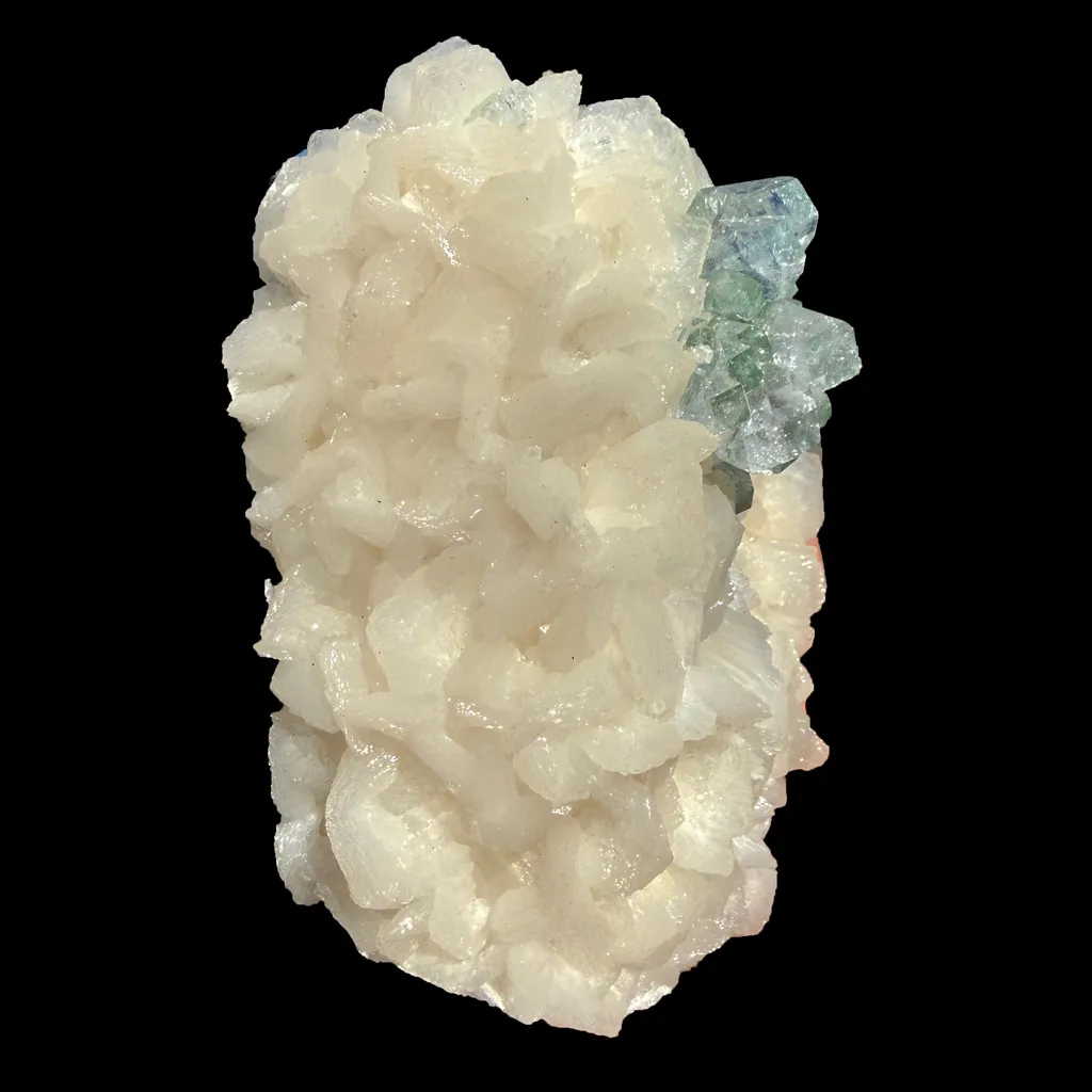 Rare Disco Ball Green Apophyllite with Stilbite – Zeolite Crystal Cluster | Ahmednagar, India - image 6