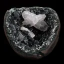 Rare Find Epi-Stilbite Inside Black Chalcedony Natural Mineral Specimen - image 1
