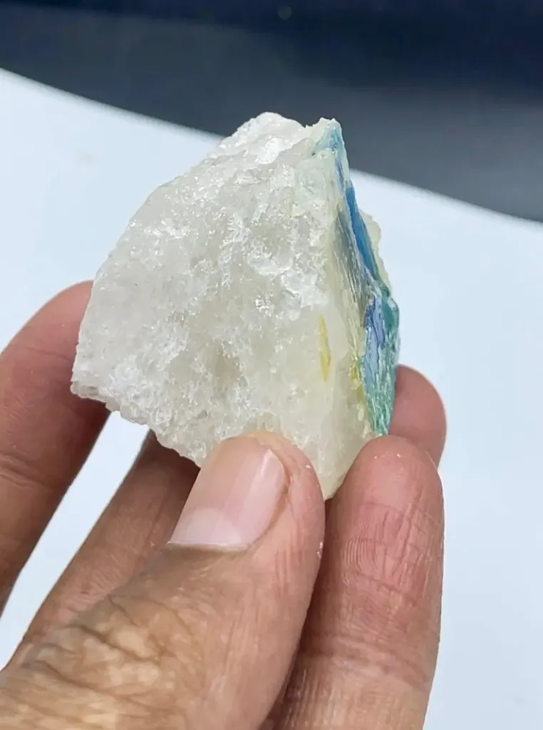 Rare Fluorescent Blue Kyanite Specimen, Blue Kyanite, Raw Kyanite, Natural Kyanite, Minerals Specimen From Skardu Pakistan -42 gram - image 9