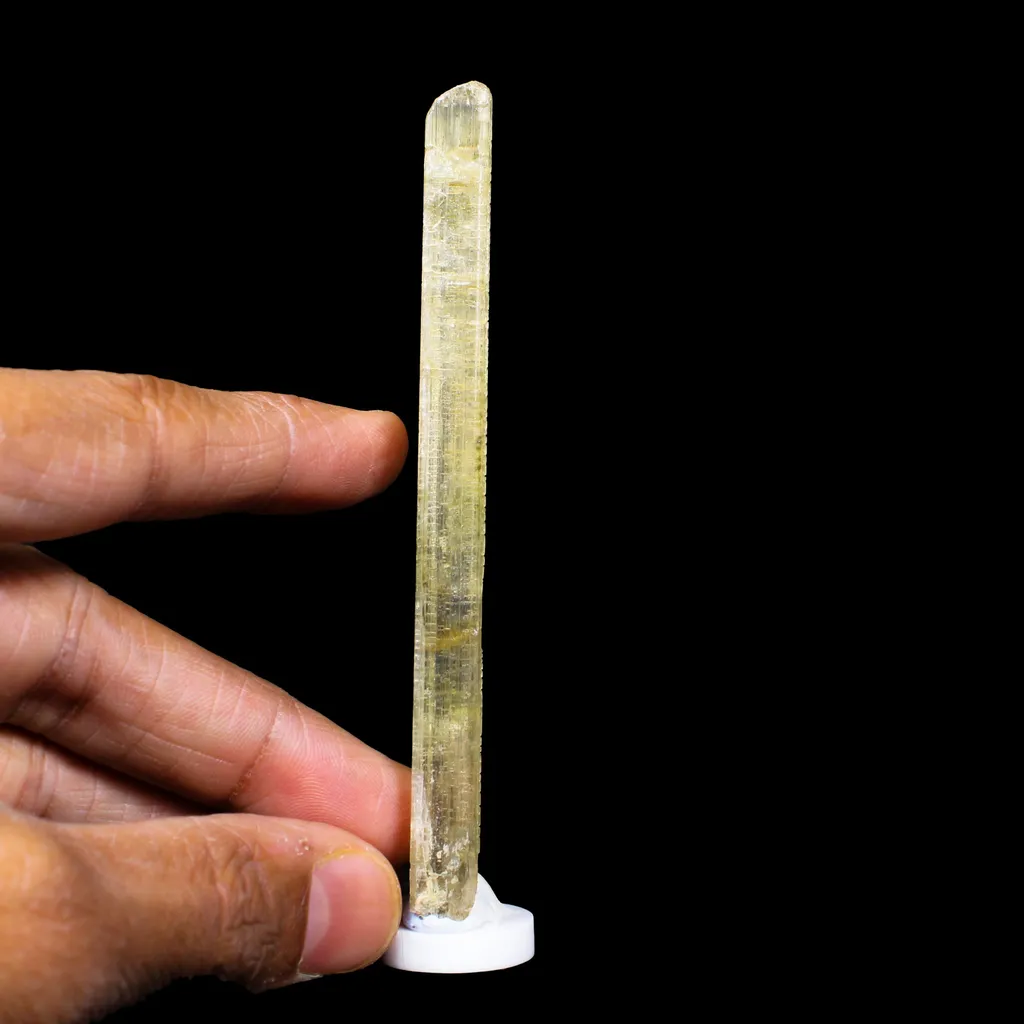 Rare Fluorescent Scapolite Crystal Specimen from Karur, South India – Natural Terminated Collector Mineral Specimen B - image 7