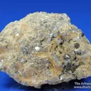 Rare Fluornatromicrolite (type locality) with Muscovite, Albite, and Schorl - image 4