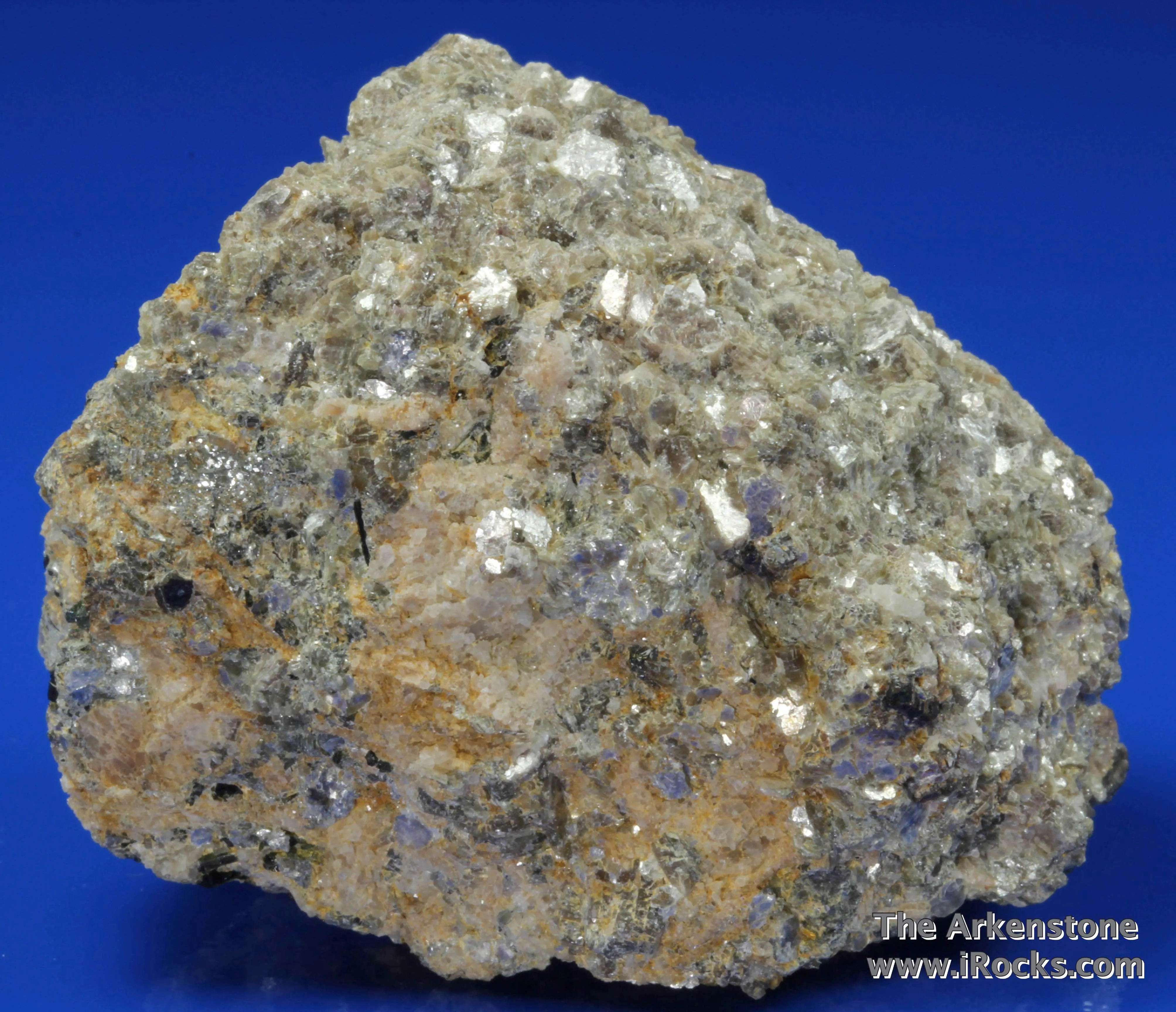 Rare Fluornatromicrolite (type locality) with Muscovite, Albite, and Schorl - image 3