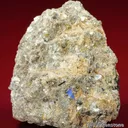 Rare Fluornatromicrolite (type locality) with Muscovite, Albite, and Schorl - image 1