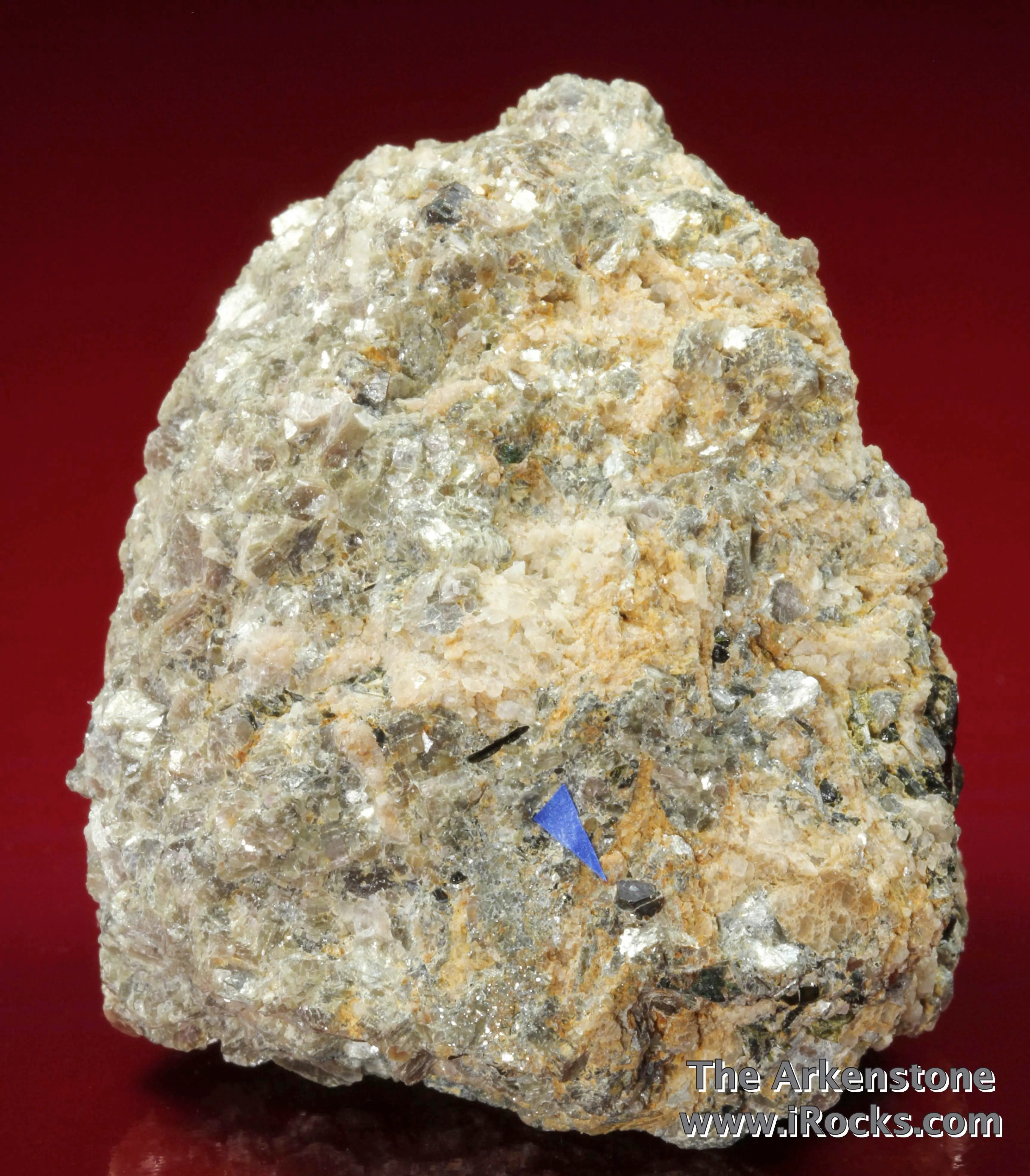 Rare Fluornatromicrolite (type locality) with Muscovite, Albite, and Schorl - image 1