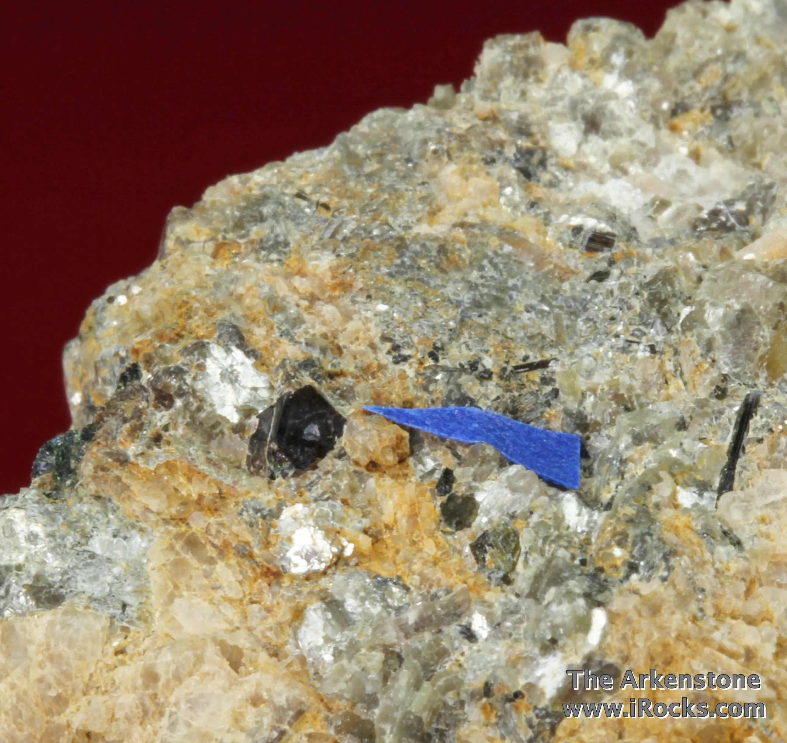 Rare Fluornatromicrolite (type locality) with Muscovite, Albite, and Schorl - image 2