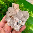 Rare Golden Topaz with Quartz, Epidote, Fluorite & Mica – Collector Mineral Specimen - image 5
