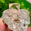 Rare Golden Topaz with Quartz, Epidote, Fluorite & Mica – Collector Mineral Specimen - image 9