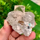 Rare Golden Topaz with Quartz, Epidote, Fluorite & Mica – Collector Mineral Specimen - image 7