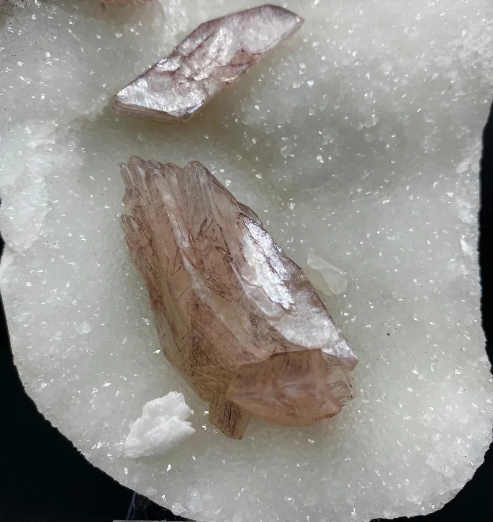 Rare Goosecreekite & Brown Heulandite on MM Quartz Matrix | Jalgaon–Nashik, India Natural Zeolite Mineral Specimen DK80 - image 3