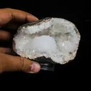 Rare Goosecreekite in Quartz Geode – Premium Indian Zeolite Mineral Specimen - image 4