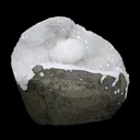 Rare Goosecreekite with MM Quartz - Self Standing  Rare Indian Zeolite Crystal Specimen - image 2