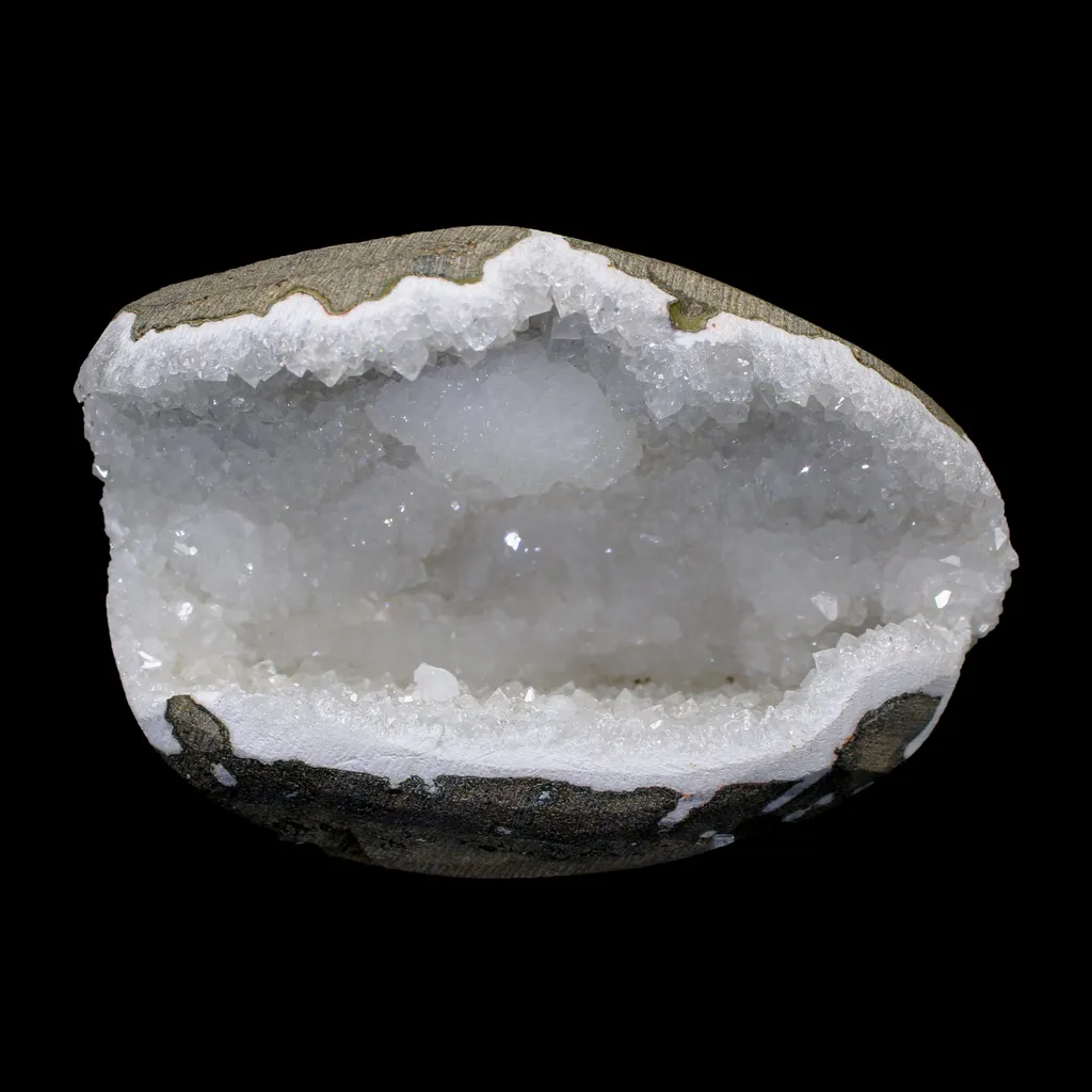 Rare Goosecreekite with MM Quartz - Self Standing Rare Indian Zeolite Crystal Specimen - image 4