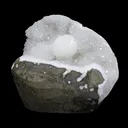Rare Goosecreekite with MM Quartz - Self Standing  Rare Indian Zeolite Crystal Specimen - image 3