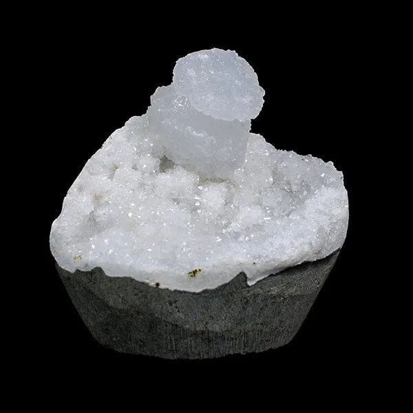 Rare Goosecreekite with MM Quartz - Self Standing Rare Indian Zeolite Crystal Specimen - image 2