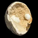 Rare Goosecreekite with Stilbite & MM Quartz Geode – Natural Indian Zeolite Mineral Specimen from Maharashtra DKT72 - image 3