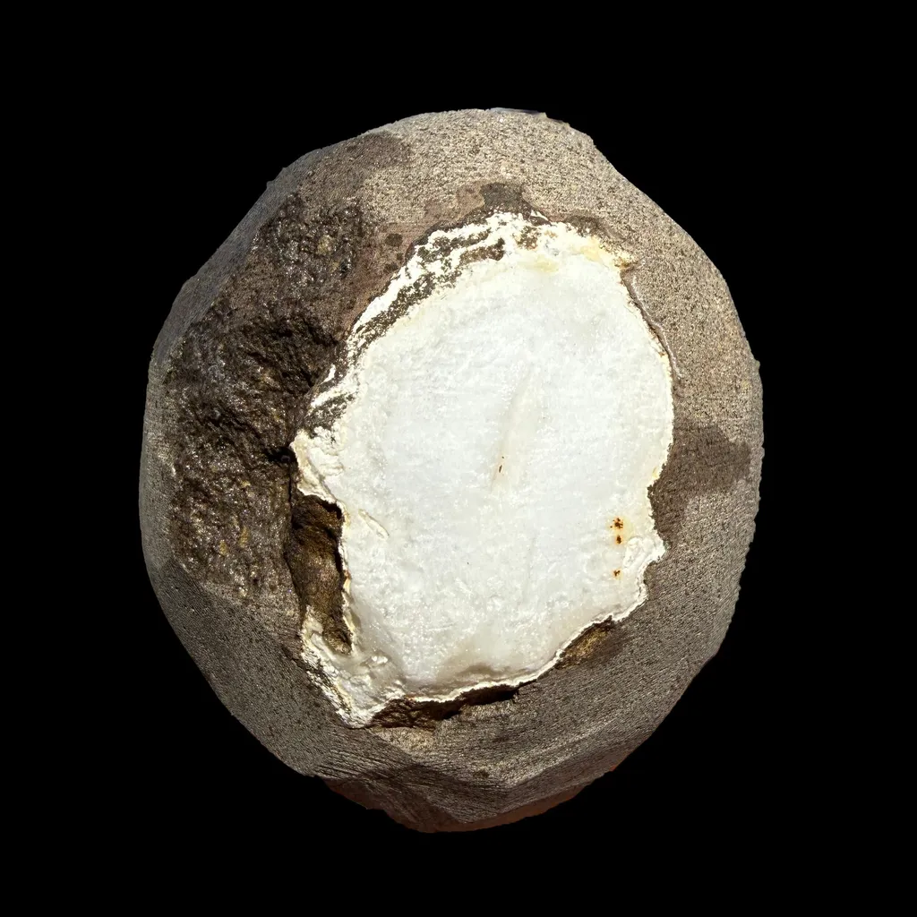 Rare Goosecreekite with Stilbite & MM Quartz Geode – Natural Indian Zeolite Mineral Specimen from Maharashtra DKT72 - image 5