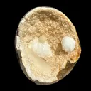 Rare Goosecreekite with Stilbite & MM Quartz Geode – Natural Indian Zeolite Mineral Specimen from Maharashtra DKT72 - image 1