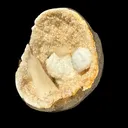 Rare Goosecreekite with Stilbite & MM Quartz Geode – Natural Indian Zeolite Mineral Specimen from Maharashtra DKT72 - image 4