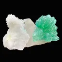 Rare Green Apophyllite Spray on Calcite | Natural Indian Mineral Specimen from Jalgaon DK87 - image 3