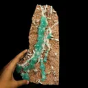 Rare Green Apophyllite with Chalcedony Natural Mineral Specimen - image 4