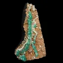 Rare Green Apophyllite with Chalcedony Natural Mineral Specimen - image 3