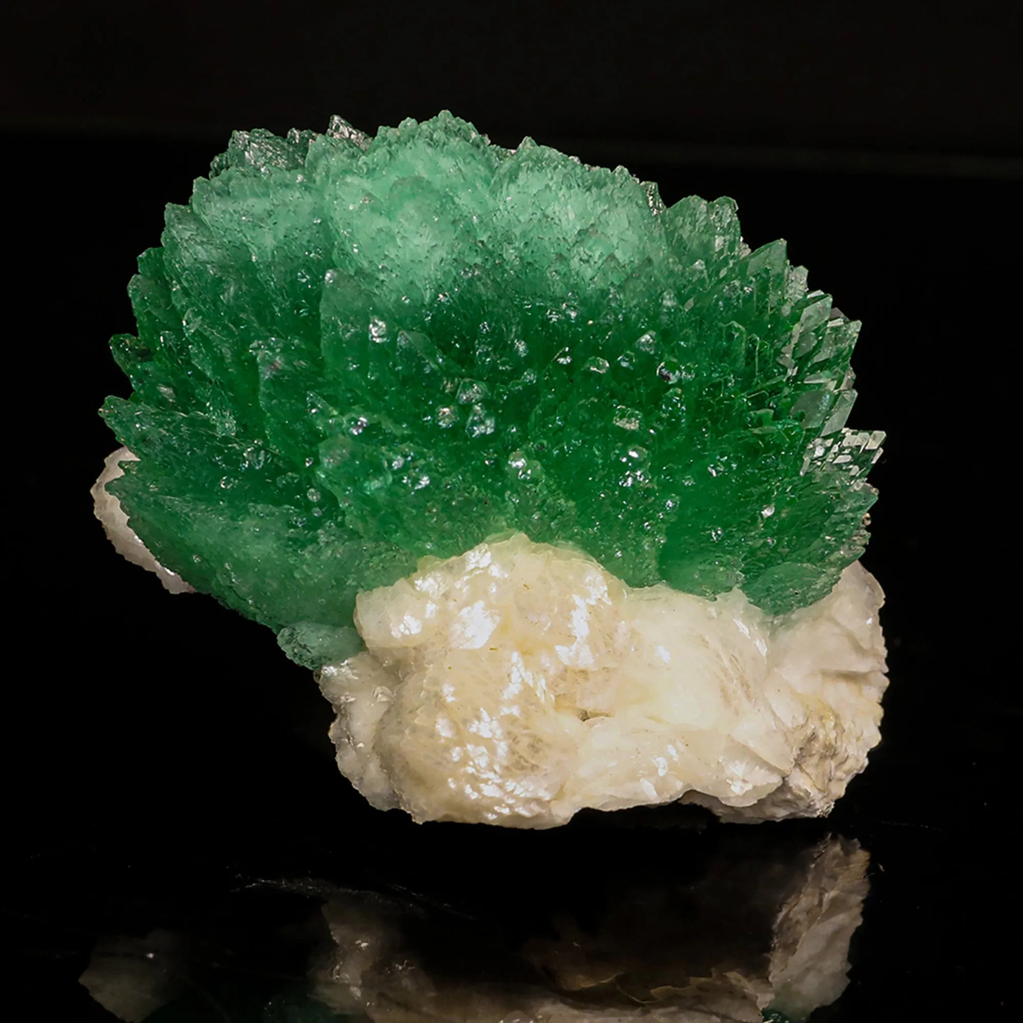 Rare Green Apophyllite with Heulandite Natural Mineral Specimen - image 1