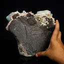 Rare Green Apophyllite with Heulandite Natural Mineral Specimen - image 4