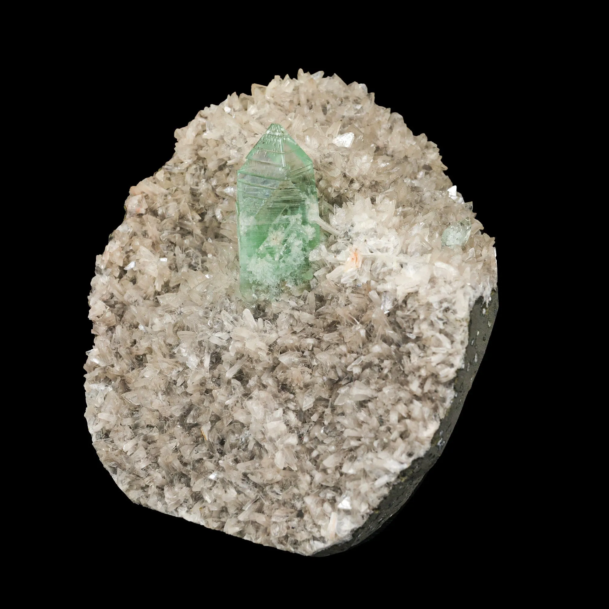 Rare Green Apophyllite with Heulandite Natural Mineral Specimen - image 2