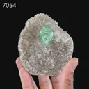 Rare Green Apophyllite with Heulandite Natural Mineral Specimen - image 5