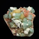 Rare Green Apophyllite with Heulandite Natural Mineral Specimen - image 1