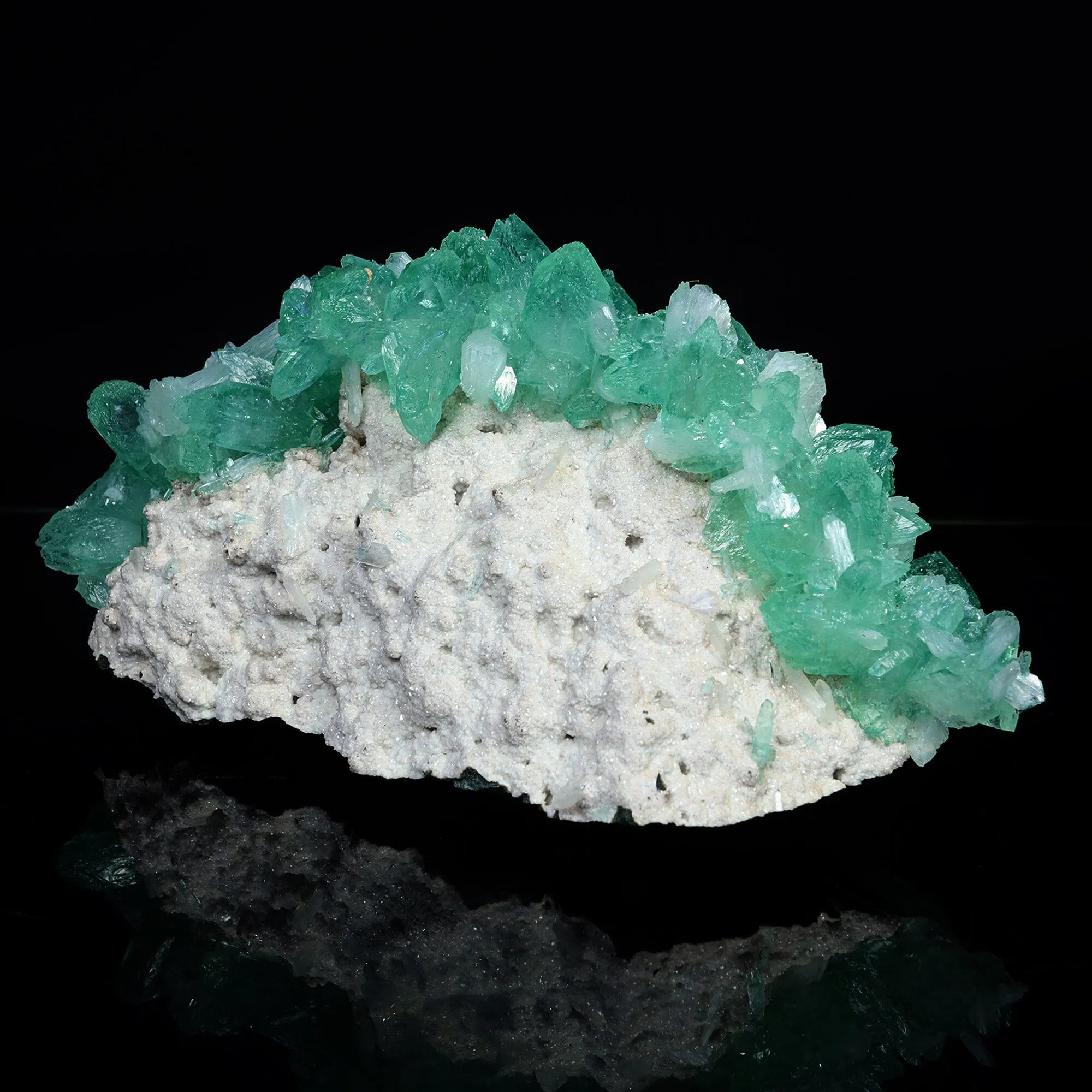 Rare Green Apophyllite with Mordenite Natural Mineral Specimen - image 2