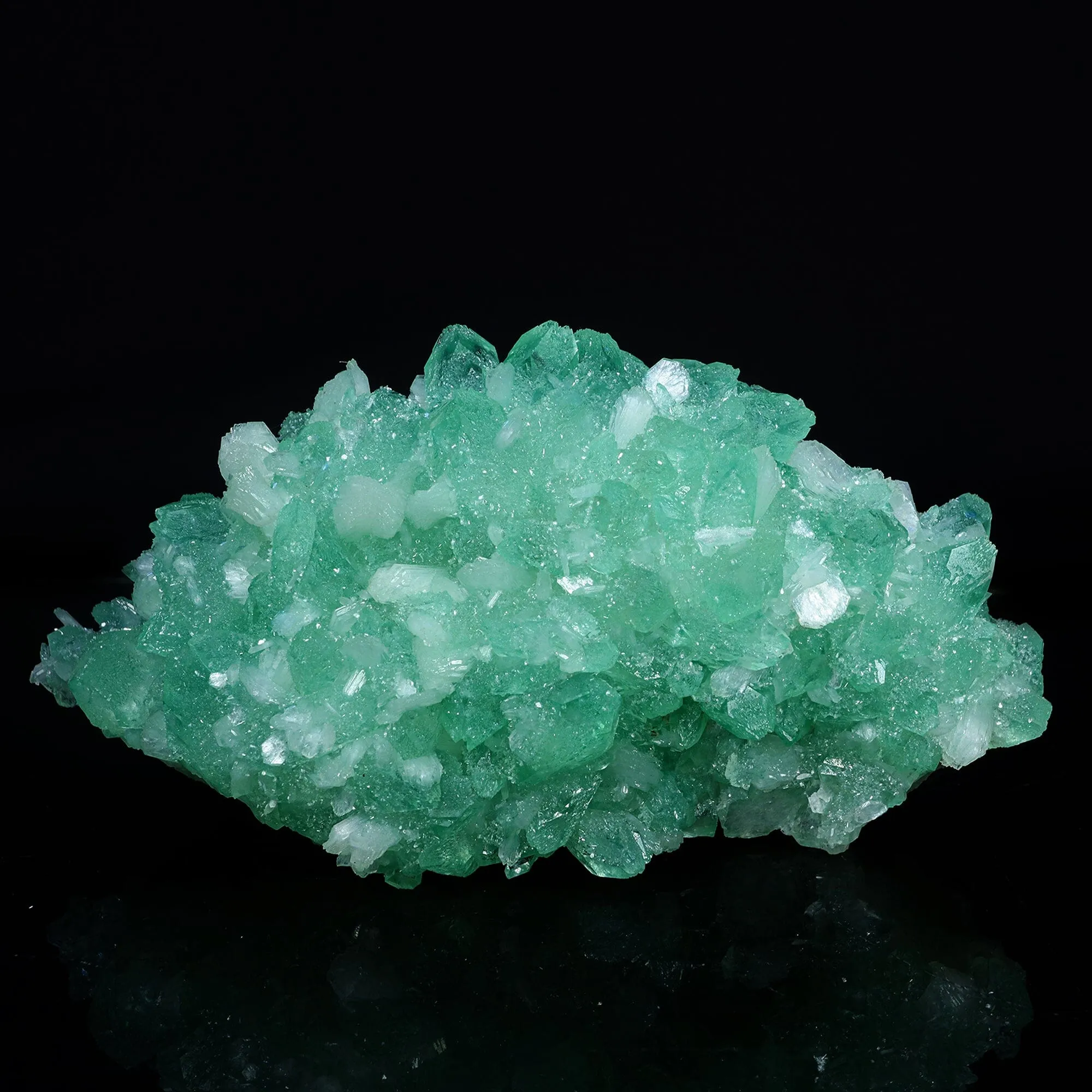 Rare Green Apophyllite with Mordenite Natural Mineral Specimen - image 4