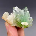 Rare Green Apophyllite with Mordenite Spikes | Natural Indian Zeolite Mineral Specimen from Jalgaon DK68 - image 2
