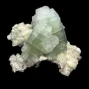 Rare Green Apophyllite with Stilbite Crystal Cluster from  Nashik Maharashtra India | Natural Zeolite Mineral Specimen - image 1