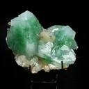 Rare Green Apophyllite with Stilbite Natural Mineral Specimen - image 1