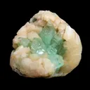 Rare Green Apophyllite with Stilbite Natural Mineral Specimen - image 1