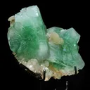 Rare Green Apophyllite with Stilbite Natural Mineral Specimen - image 3