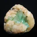 Rare Green Apophyllite with Stilbite Natural Mineral Specimen - image 3