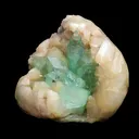 Rare Green Apophyllite with Stilbite Natural Mineral Specimen - image 2