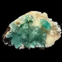 Rare Green Apophyllite with Stilbite on Zeolite Matrix – Natural Indian Collector Mineral Specimen | Premium Display Crystal | Ahmednagar, India - image 6