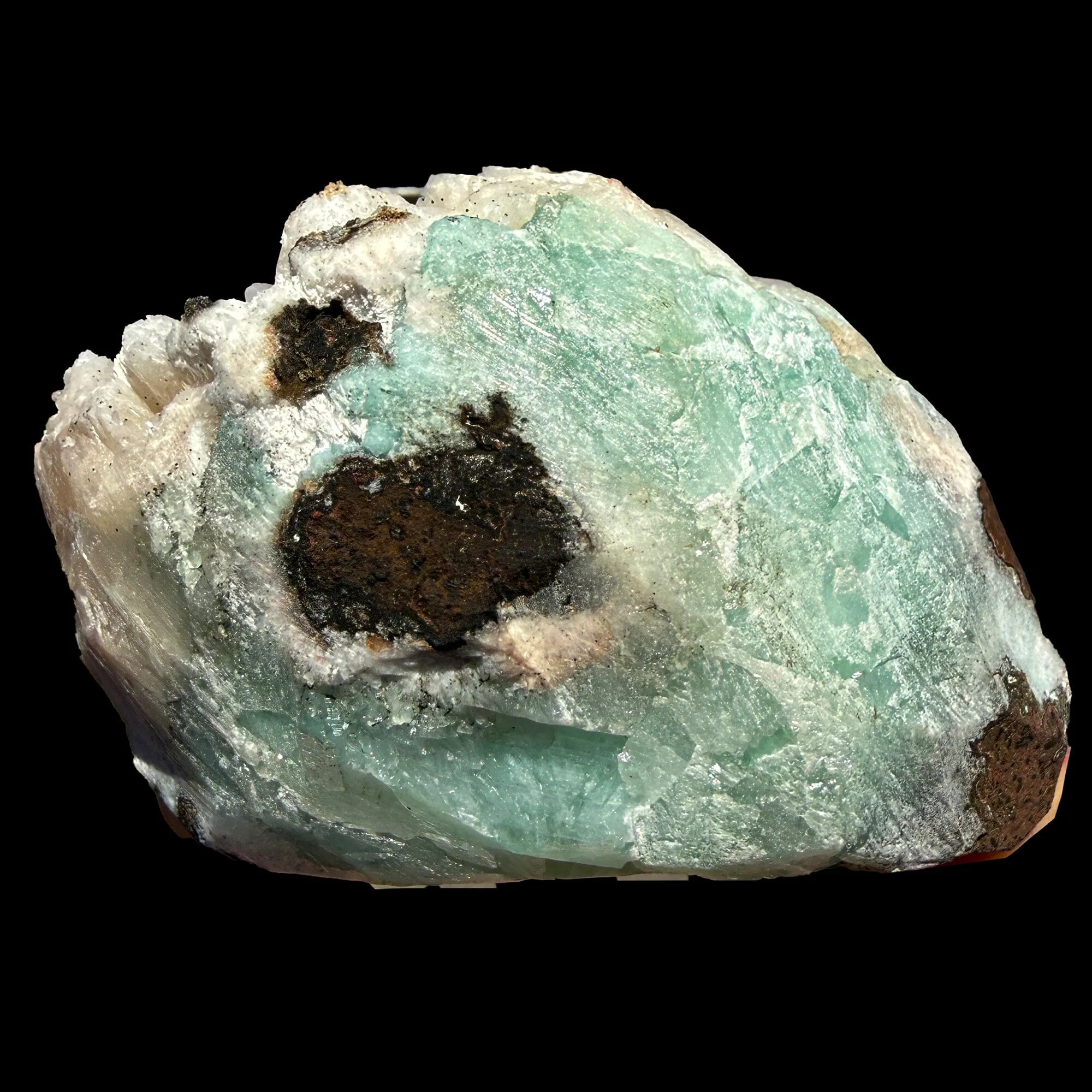 Rare Green Apophyllite with Stilbite on Zeolite Matrix – Natural Indian Collector Mineral Specimen | Premium Display Crystal | Ahmednagar, India - image 7