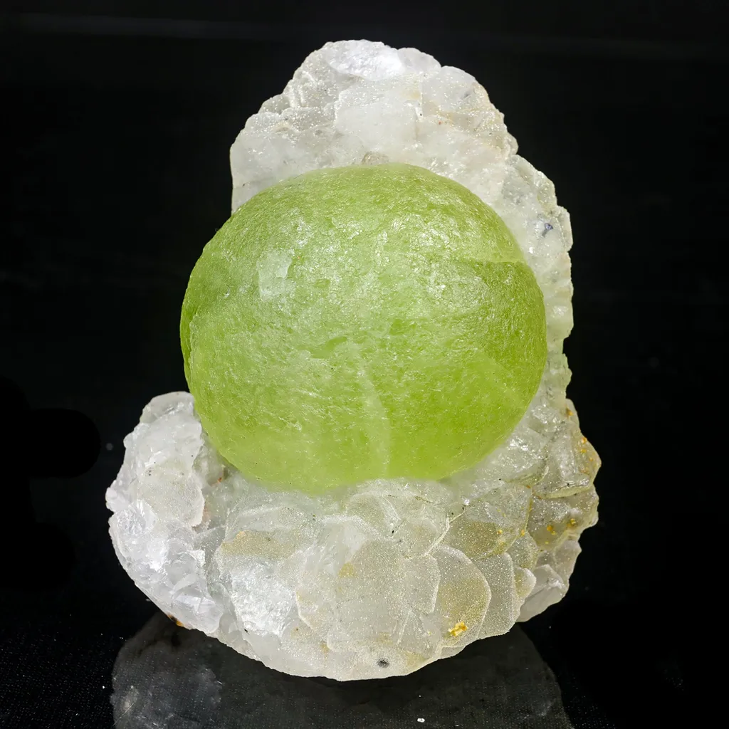 Rare Green Botryoidal Fluorites Natural mineral Specimen image